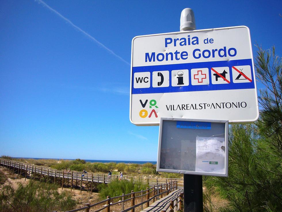 Apartamento Praia De Monte Gordo Bagian luar foto